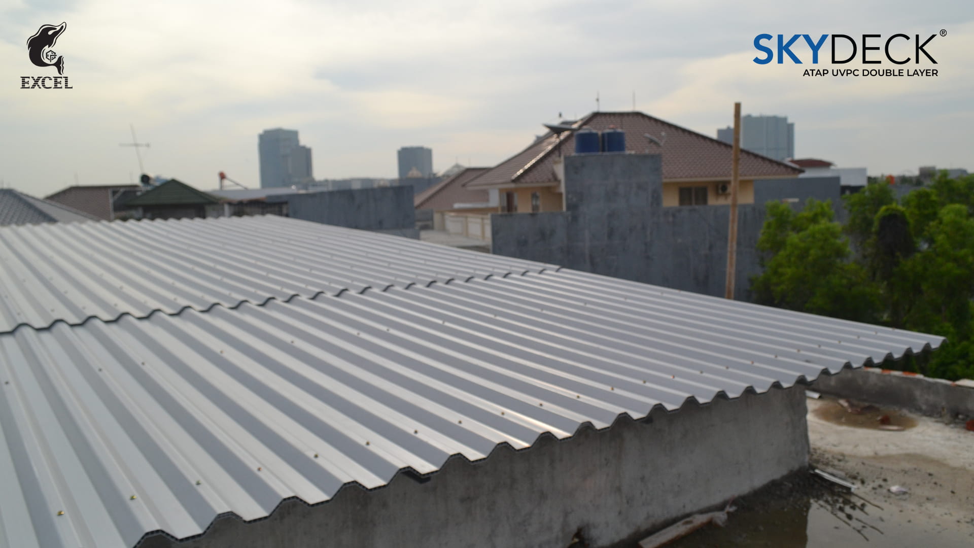 atap uPVC double layer SKYDECK